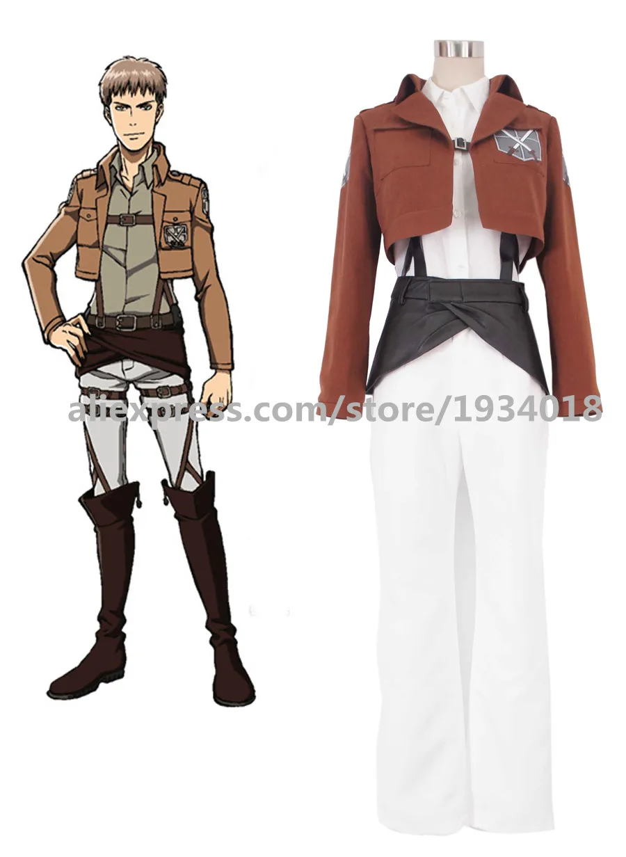 

Anime Attack on Titan Trainee Class Boy's Uniform Cosplay Costume customized any size free shipping