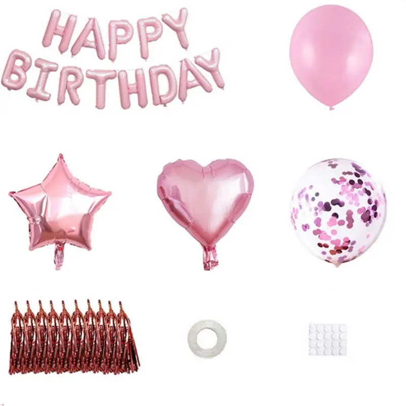 

Happy Birthday Decoration Balloons Letter Foil Ballons Birthday Party Decoration