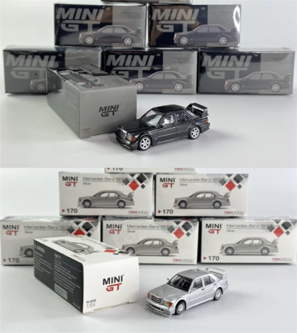

MINI GT 1:64 Benzs 190E Collection Metal Die-cast Simulation Model Cars Toys