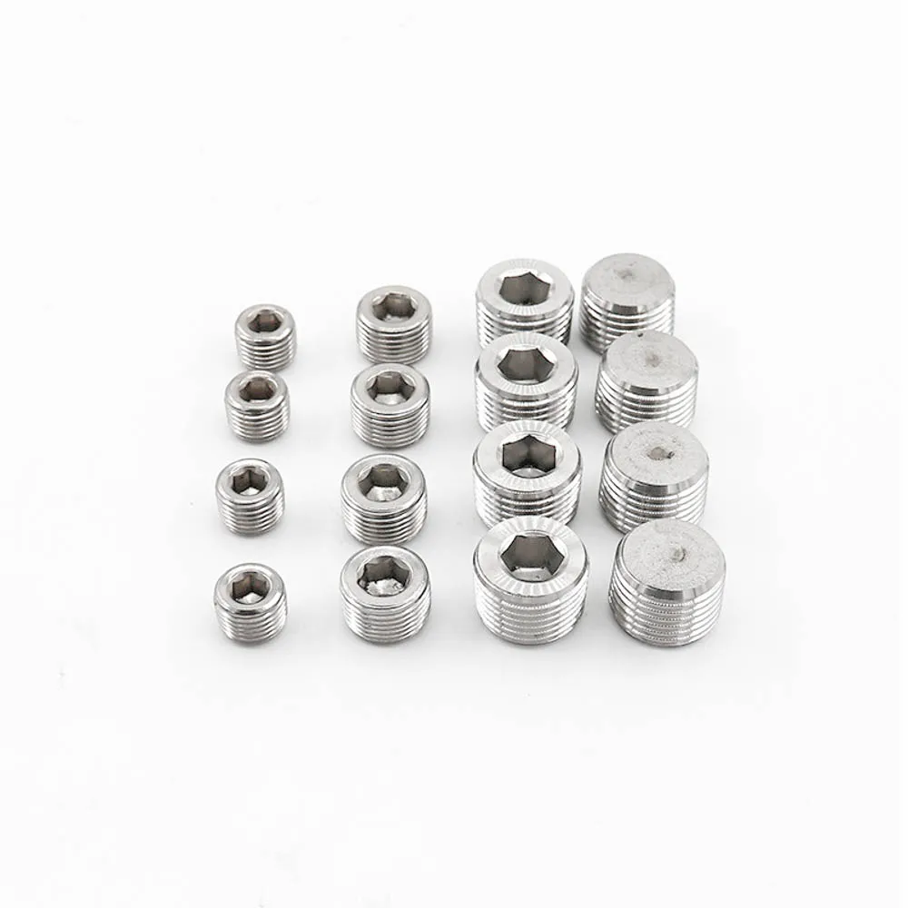 1/8 "1/4" 3/8 "1/2" 3/4 "1" 1 1/4 "1 1/2" 2 "BSP NPT Мужская потайная Торцевая вилка