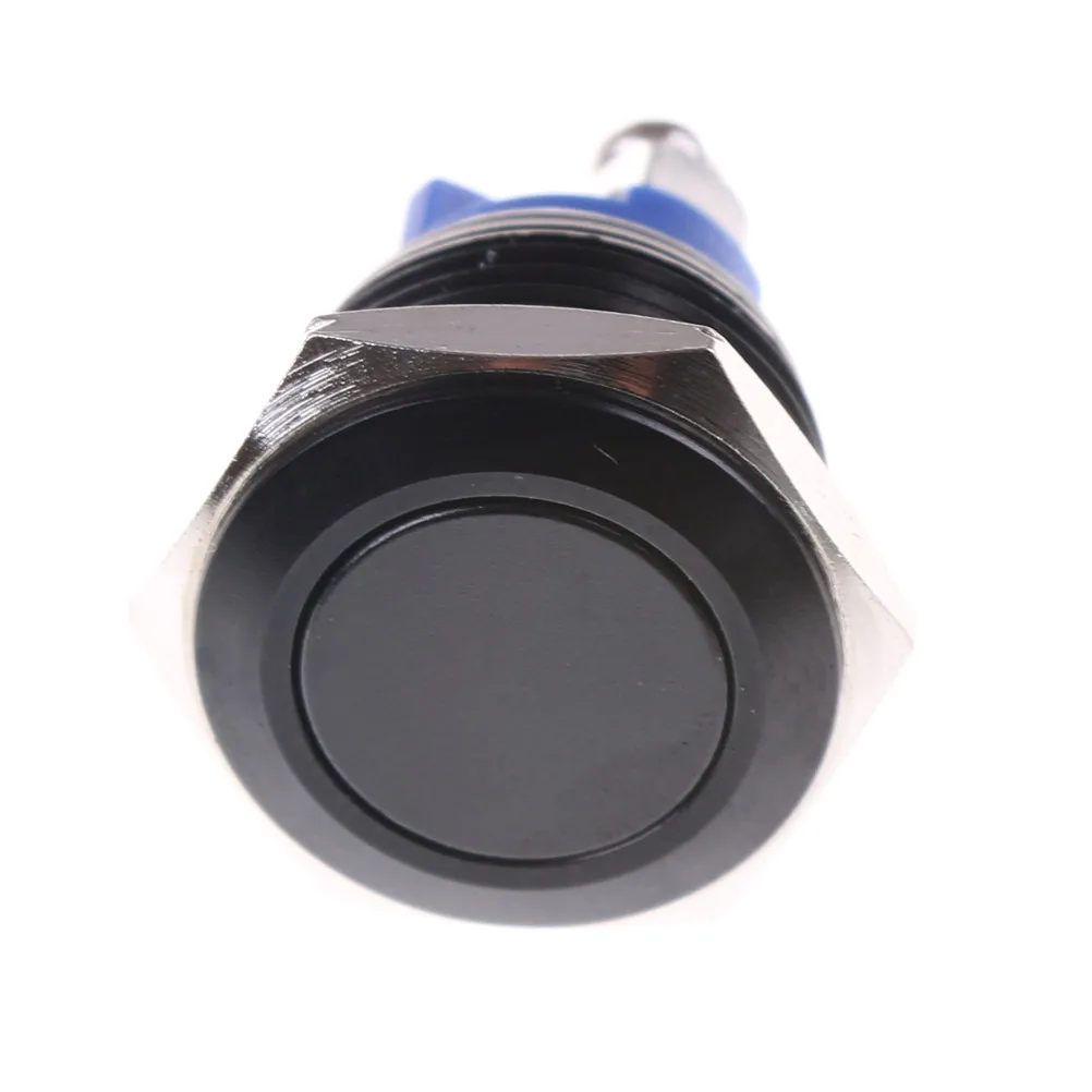 

Black Stainless Steel Waterproof Push Button 1NO Self-Reset Press Button Momentary Doorbell Switch For Arcade Game Machine