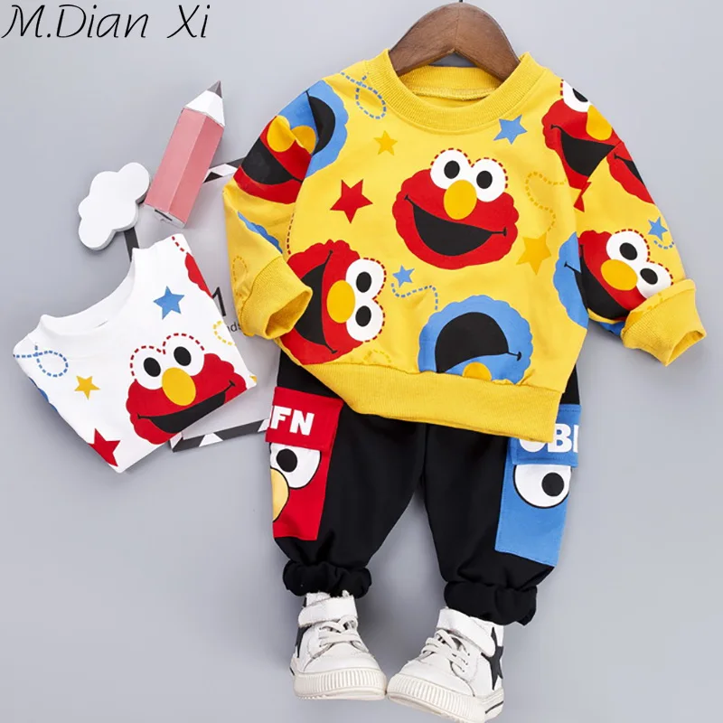Комплекты одежды для маленьких мальчиков и девочек футболка + штаны комплекты с