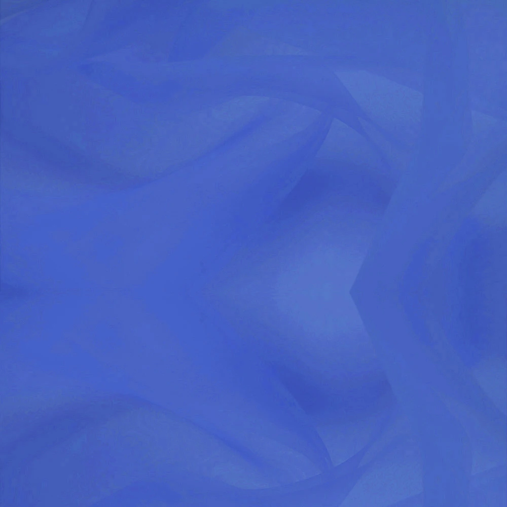 

Ткань для шитья, 100% шелк, органза, ширина 140 см, 6 Момми, цвет королевский синий