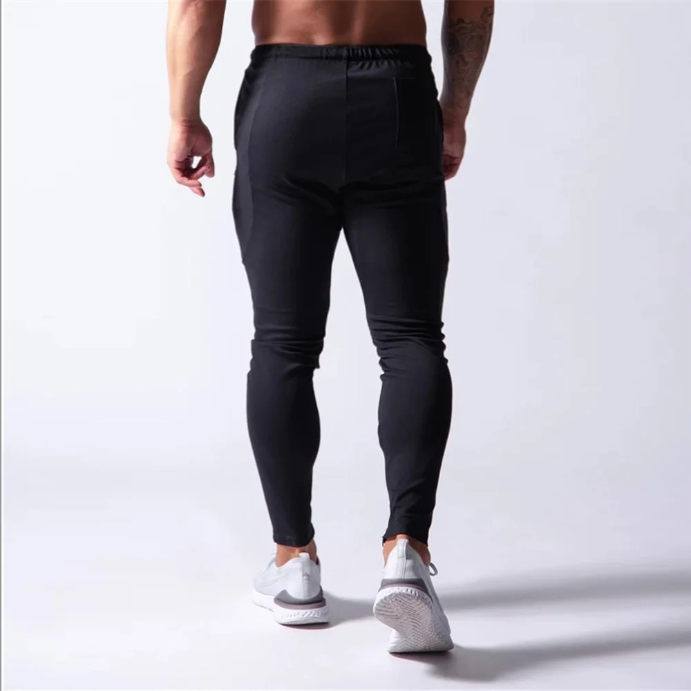 

2020 Men Casual Pants Solid Color High Waist Casual Trousers Black/Gray/Cyan Sport Pants