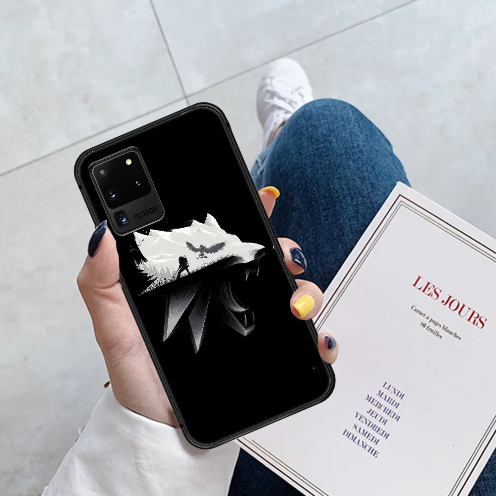 

Witchers Game Phone Case Cover Hull For Samsung Galaxy S 6 7 8 9 10 e 20 Edge Uitra Note 8 9 10 Plus black Etui Luxury Hoesjes