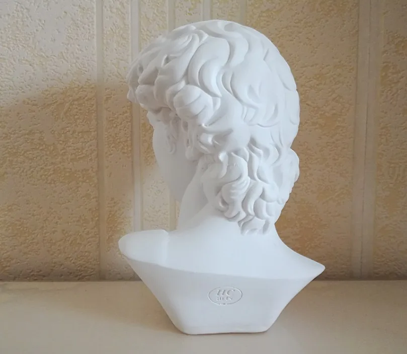 Обхват груди Давида белая Гипсовая мини-статуя Микеланджело буннароти украшение