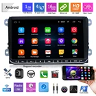 KMDRIVE 9 дюймов Android 9,1 автомобильный стерео радио GPS навигация мультимедийный плеер для Skoda VW Passat B6 Polo Golf 4 5 Touran Seat