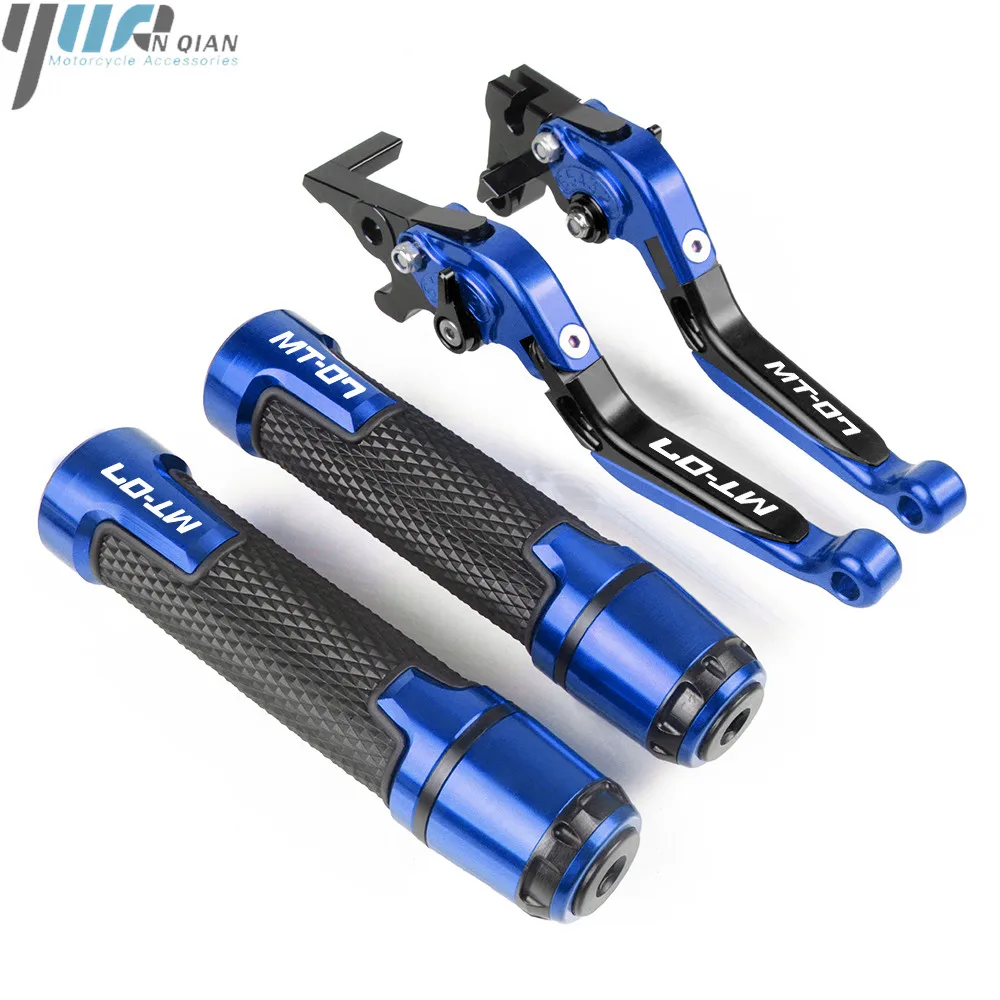 

Motorcycle Accessories Adjustable Racing Brake Clutch Levers Handlebar Hand Grips Set For YAMAHA MT-07 MT07 MT 07 2014-2018 2017