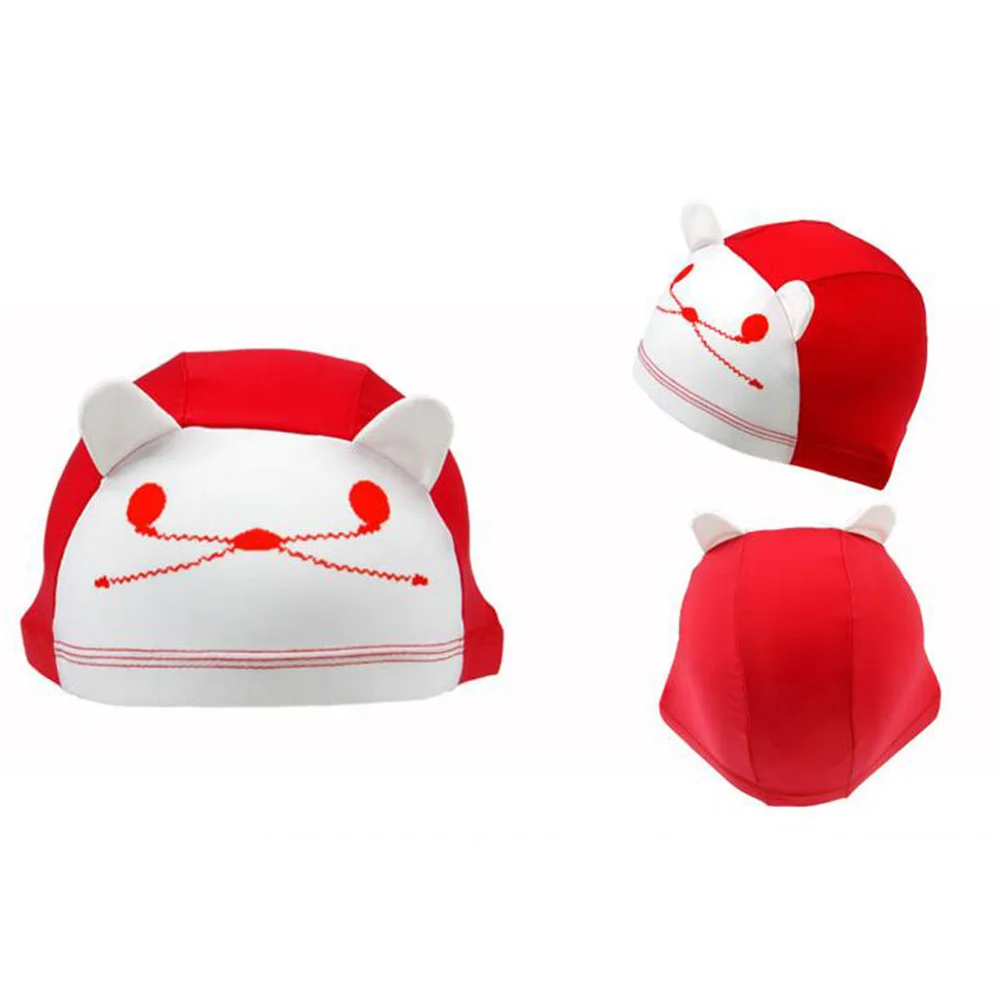 Мультяшный стиль милая дышащая шапочка в форме кота для плавания мальчиков и