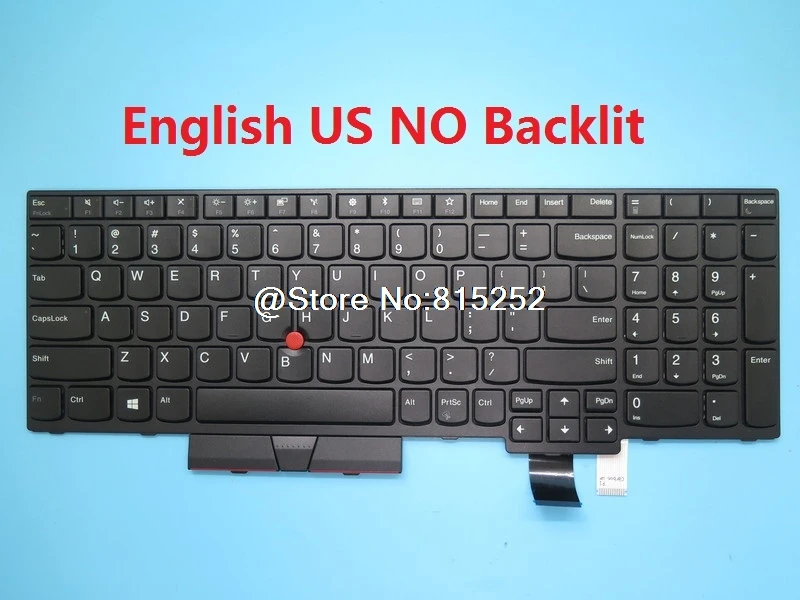 

Laptop Keyboard For Lenovo For Thinkpad T580 P52S T570 P51S English US 01HX139 01HX179 01HX259 01HX219 01ER582 01ER541 New