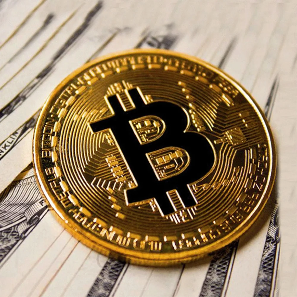 

Coin Bitcoin Coin Souvenir Gold Plated Bitcoin Coin Collectible Collection Commemorative Bit Coin BTC Metal Antique Imitation