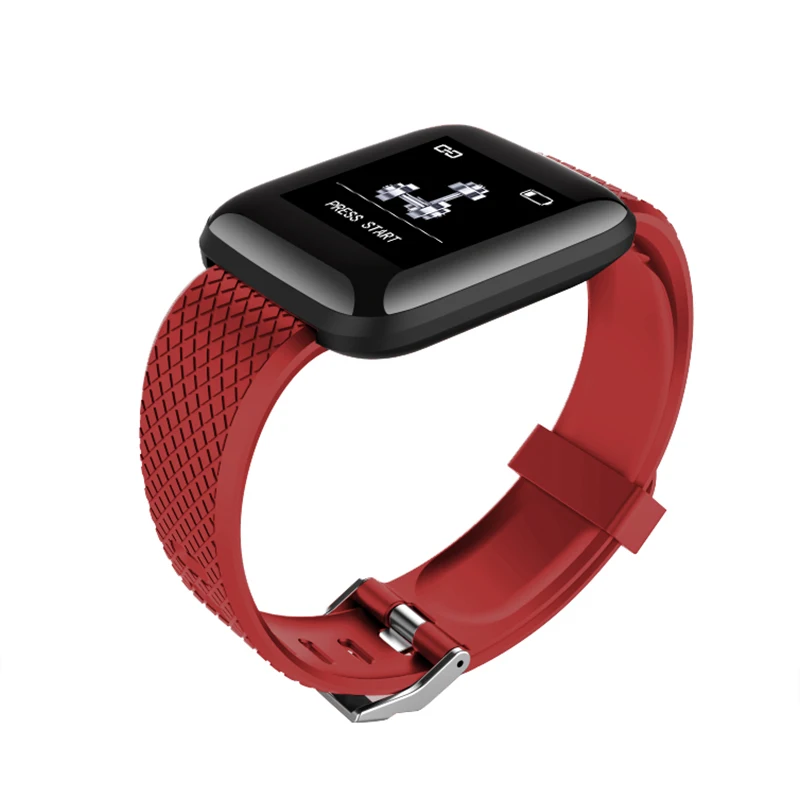 116Re Lanyasir 116 смарт-браслет reloj inteligente pulsotro Ритмо фитнес-трекер Смарт-браслет водонепроницаемые наручные часы - Цвет: 116Re