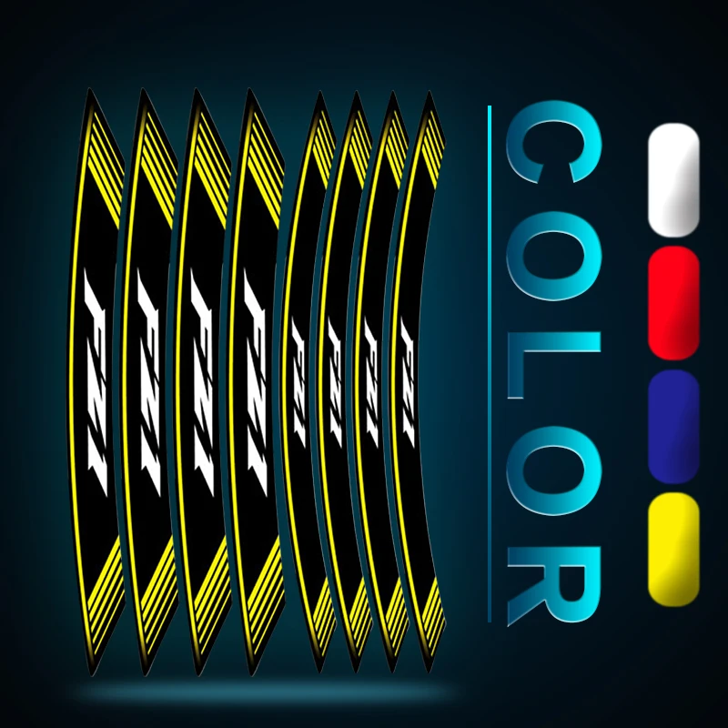 Мото rcycle Стайлинг Ступица колеса шины наклейка Аксессуары декоративные полосы