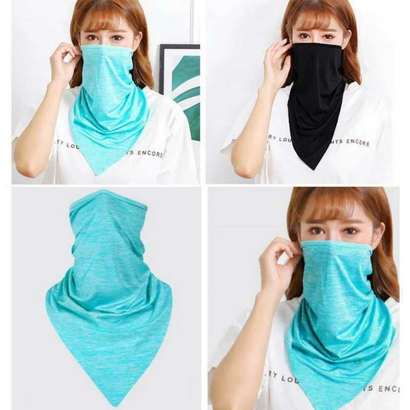 Повязка на шею 1 шт. для активного отдыха велоспорта дышащая ледяной шелковая с