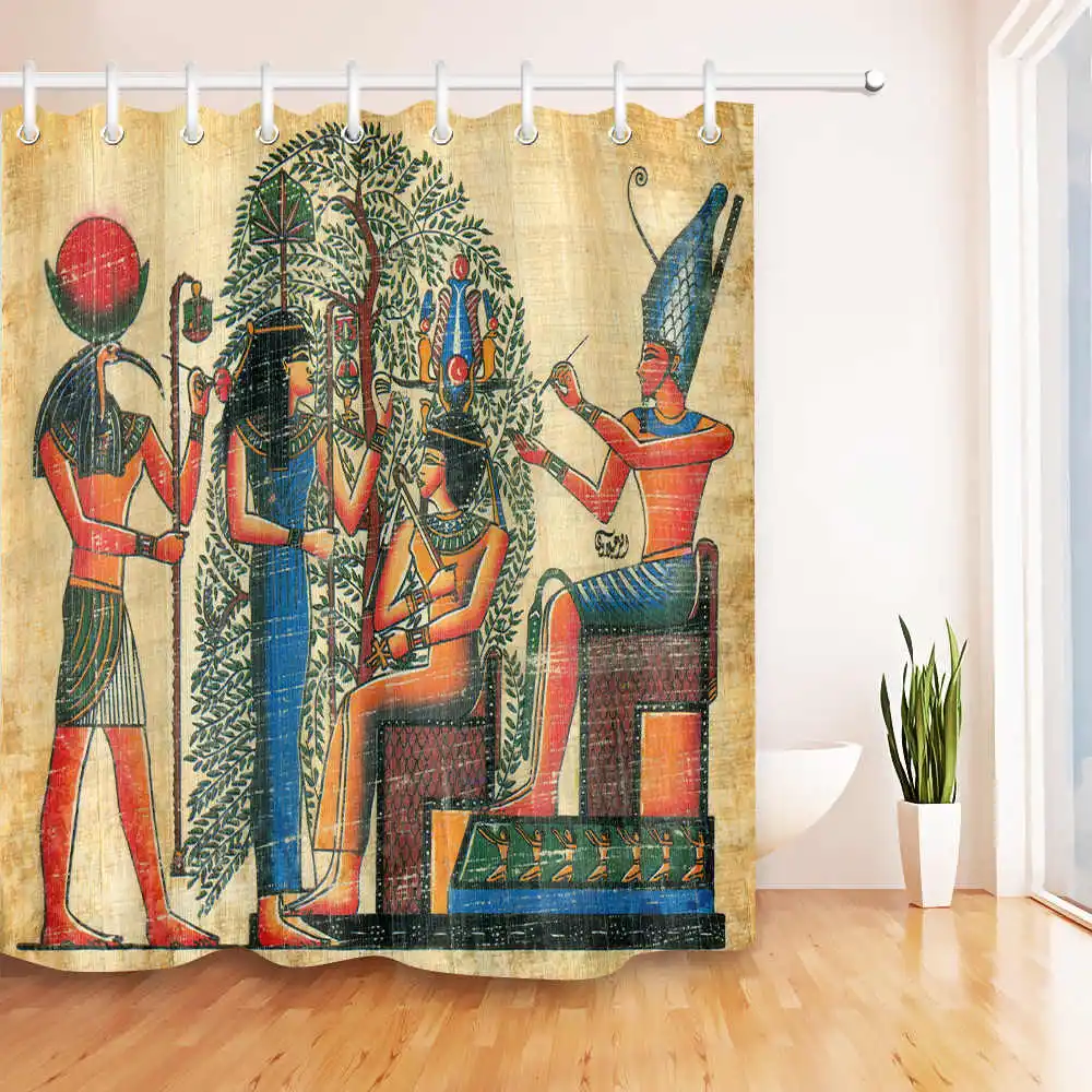 72 ''египетские Иероглифы в храме занавеска для душа с крючками набор античных