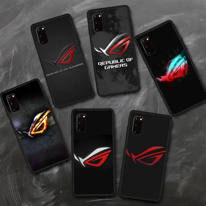 

Republic Of Gamers ROG Phone Case TPU For Samsung S6 S7 S8 S9 S10 plus S20 S21 S30ultrs Fundas Cover