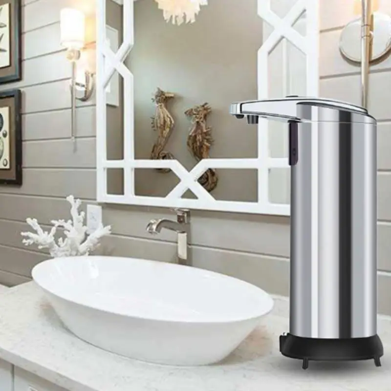 250ml ABS Electroplated Automatic Liquid Soap Dispenser Smart Sensor Touchless Sanitizer Dispensador for Kitchen Bathroom cocina |