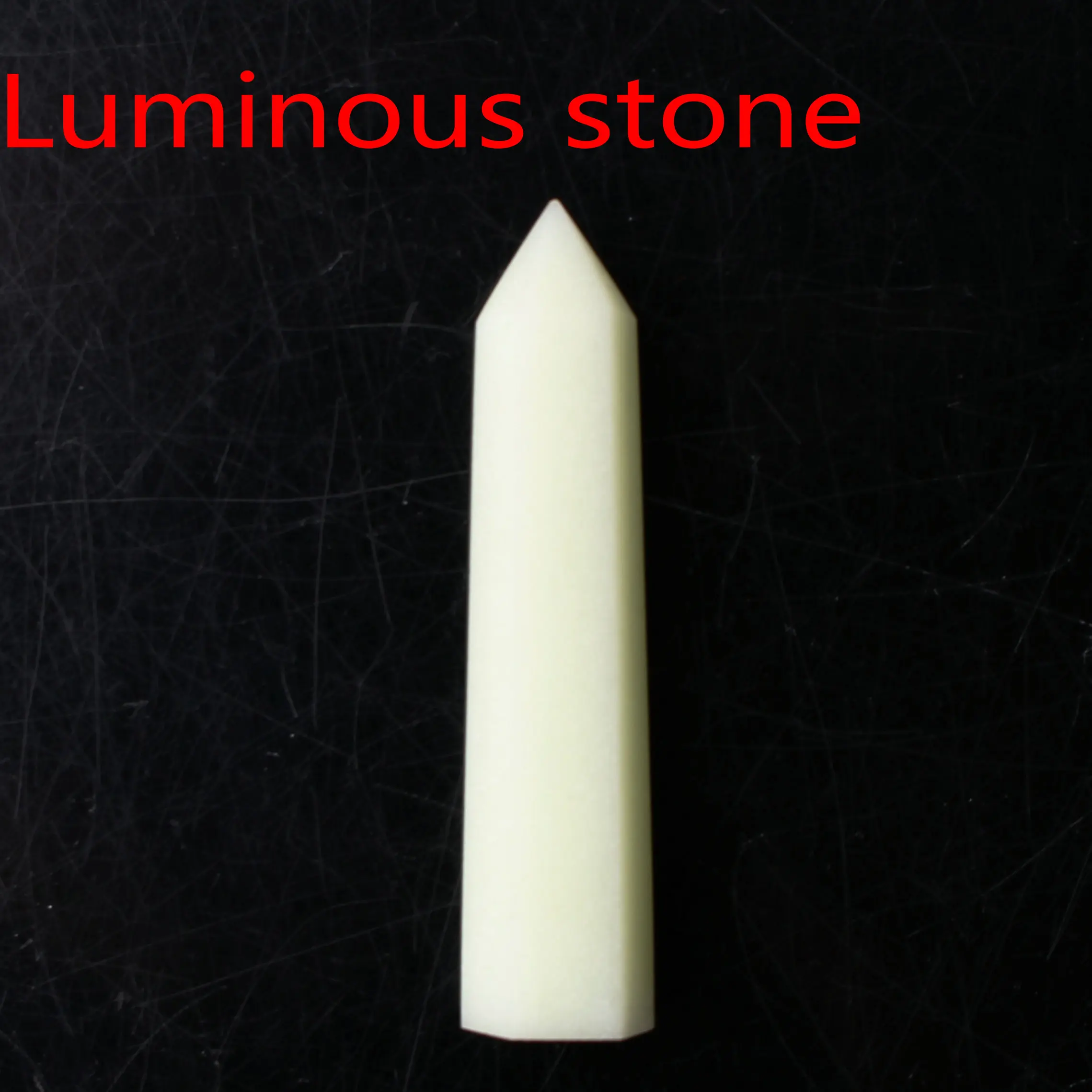 luminous stone Кристалл обелиск точка палочка ювелирные изделия Красочные Флюорит розовый кварц исцеление чакры в рейки декоративная статуэтка Фигурное ожерелье подарок - Цвет: luminous stone