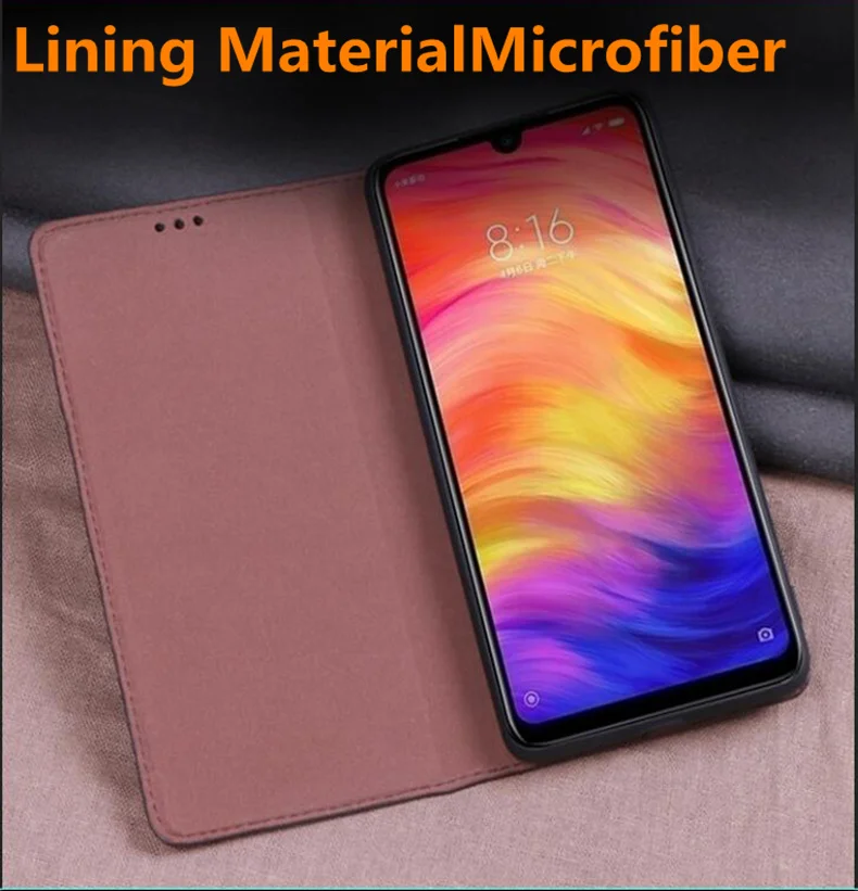 Ультратонкий чехол из натуральной кожи для Xiaomi Mi10 откидной Pro Чехол стоячий