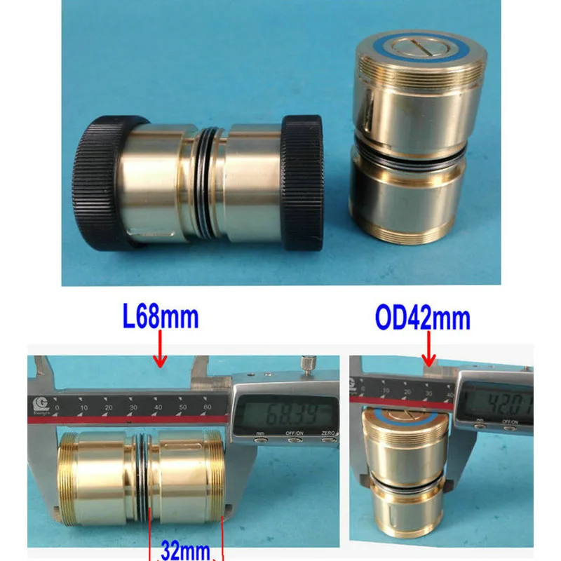 Детали для резки проволоки латунный ролик шкива сиденья 198 OD 42 мм * длина 68