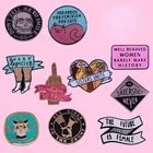 Высококачественные эмалированные булавки в виде рулонов медной корицы, феминистская Шпилька, женская бижутерия, подарки, Значки для шляпы и лацканов, аниме Декор