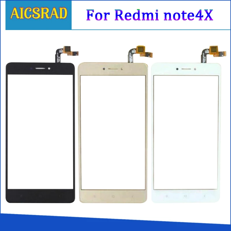 Сенсорный экран 5 дюйма для Xiaomi Redmi Note 4X дигитайзер передняя панель сенсорный