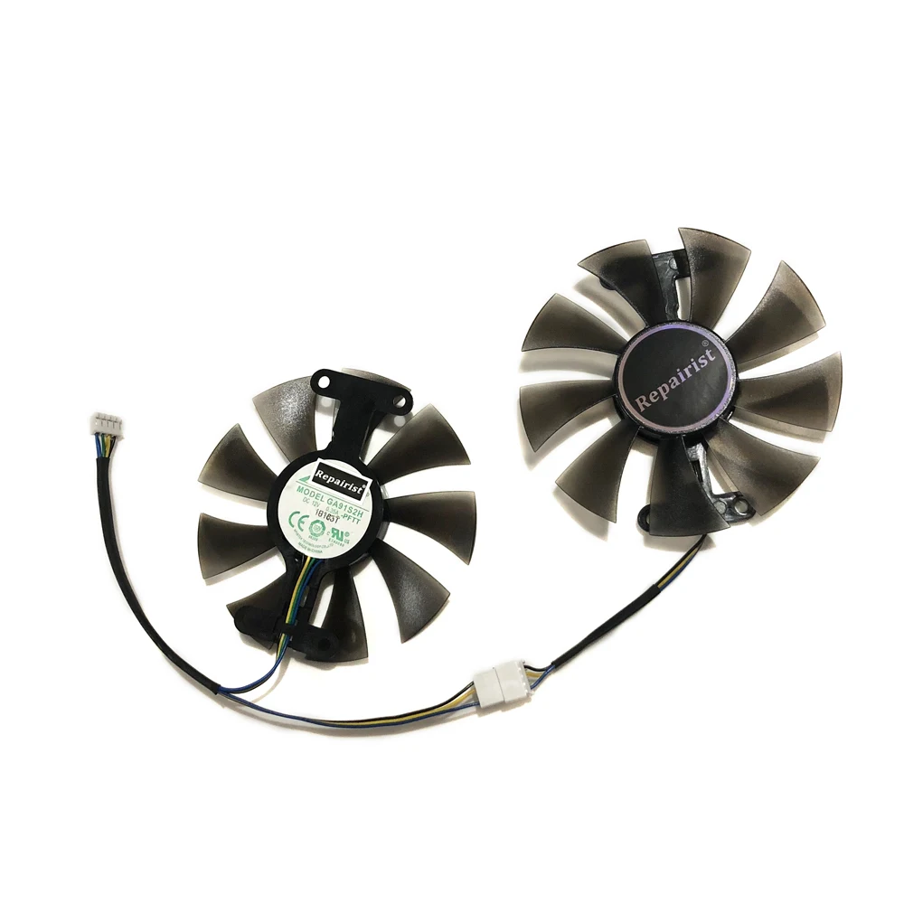 2pcs/Set 9010 GA91S2H GPU Cooler Cooling Fan For KFA2 GeForce GTX 1060 EX OC 3GB Cards Cooling