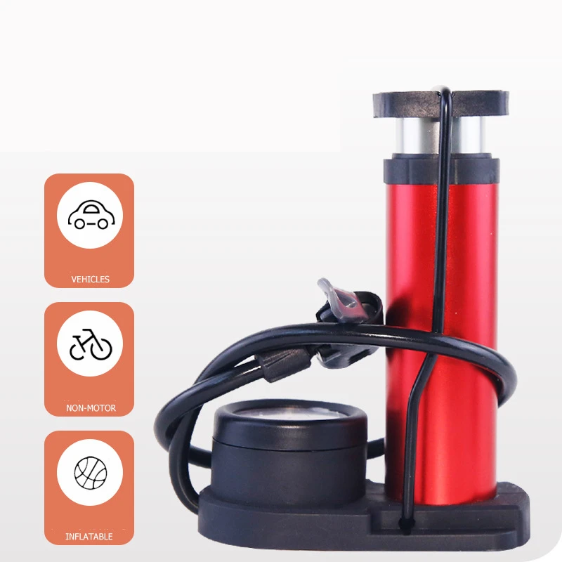 

Fietspomp Gonfleur Air Pump Foot Inflatable Compressor with Barometer for Car Motorcycle Tire Automotive Inflator Bicycle Bike