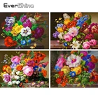 Алмазная 5D картина Evershine, полноразмерная вышивка с цветами, вышивка крестиком, полный комплект, Алмазная мозаика, настенная наклейка