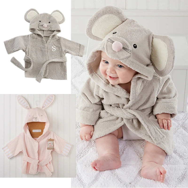 

2020 Autumn Winter Children Sleepwear Newborn Robe Flannel Hooded Warm Bathrobe Kids Pajamas For Boys Girls Cartoon Animals Robe
