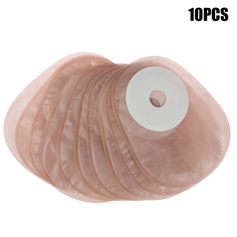 

10 шт./лот Экономичные закрытые сумки для колостомии из поликарбоната, цельные портативные мешки для ухода за стомой без дренажа (ежедневный ...