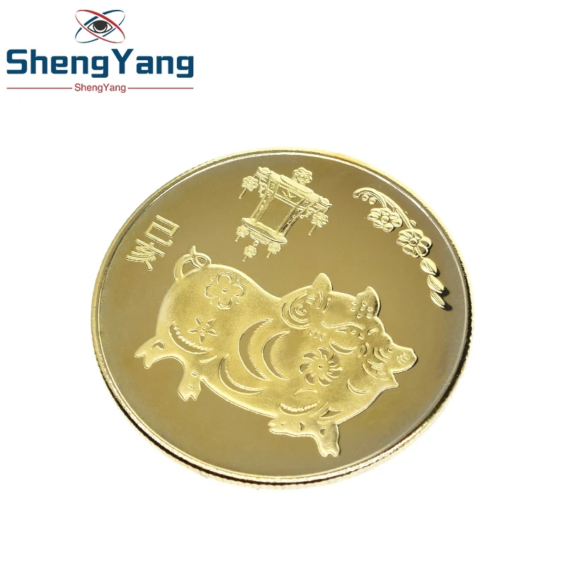 Памятная монета Счастливая свинья 2019 год свиньи Подарочная коллекция новогодних