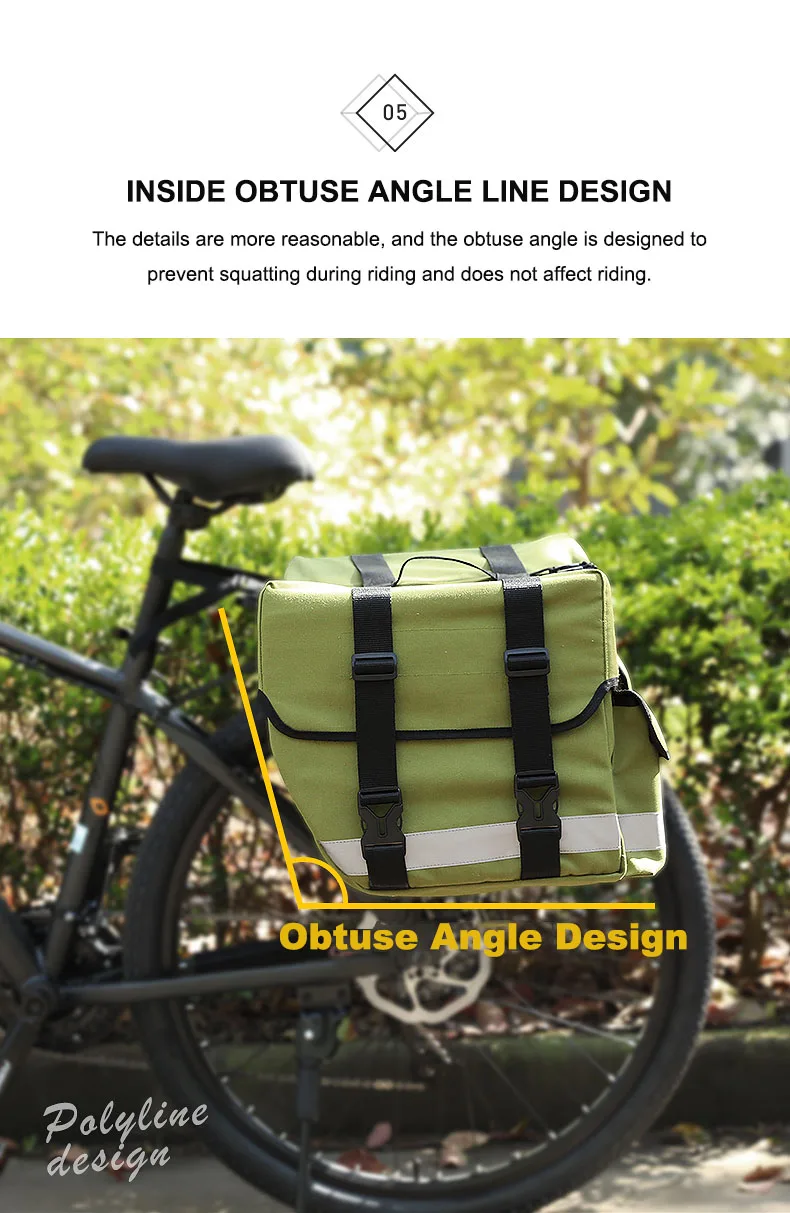 Mountain bike rear luggage rack travel bag Cycling equipment, shoulder bag, long-distance 56L waterproof bag