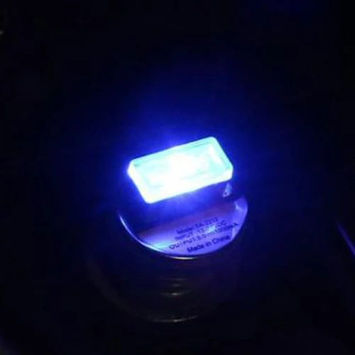 CARCTR USB автомобильный светильник, портативный мини-атмосферный светильник, s интерьерный автомобильный светильник, декоративная лампа, Праздничный Рождественский подарок - Испускаемый цвет: Blue