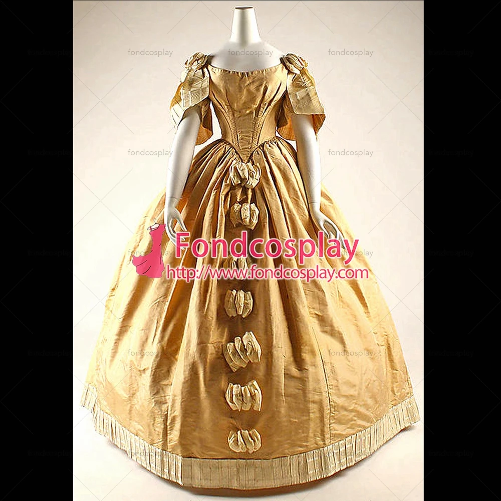 

fondcosplay Victorian Rococo Medieval Gown Ball Gothic Evening cotton Dress Cosplay Costume Tailor-made[G900]