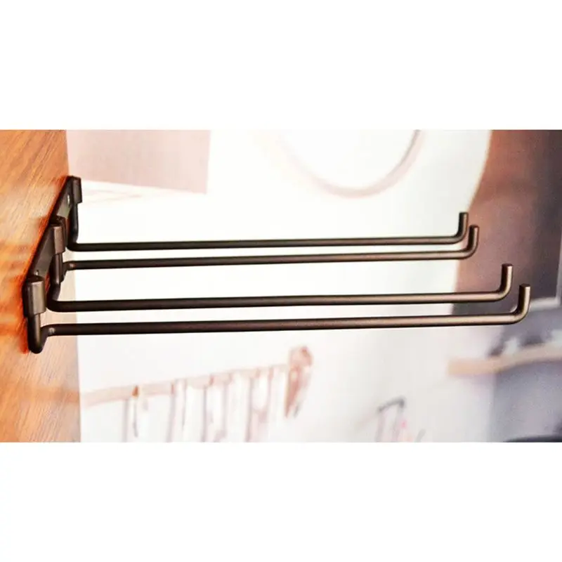 

Настенный бокал для вина Однорядный держатель для бокалов для кухонного шкафа