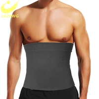 lazawg mens sauna body shaper fitness sweat trimmer belt waist trainer belly slimming shapewear weight loss waist trainer corset