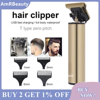 electric hair clipper push hair professional waterproof hair clipper led digital display beard barber hair cutting machine
