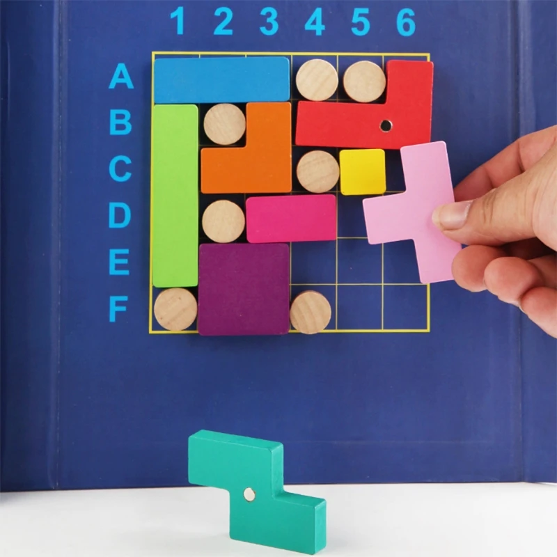 

Colorful 3D Russian Building Blocks Jigsaw Intelligence Wooden Puzzles Toys Educational Gift for Kids GXMB