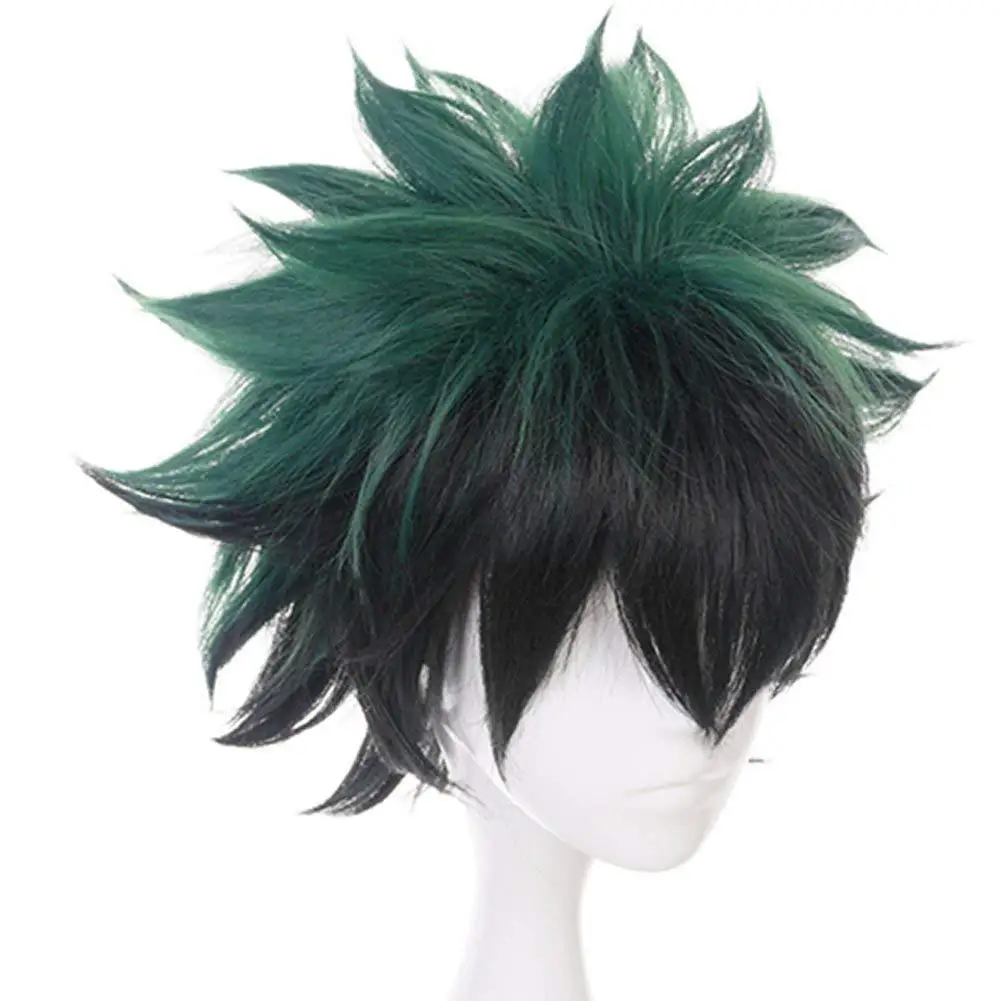 Короткая футболка с героями из японского аниме Косплэй парики Izuku Midoriya Парик Мой