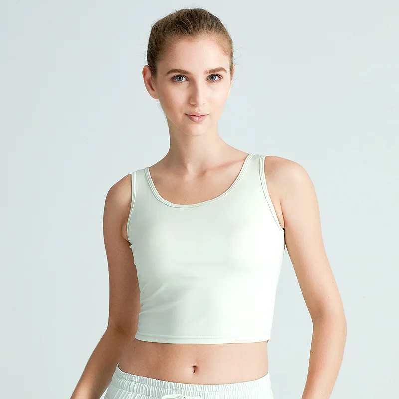 Женский спортивный топ из сетки с приталенным эффектом, дышащий, для йоги, поддерживающий грудь, для фитнеса, спортивная одежда, безшовное белье, беговую жилетку.