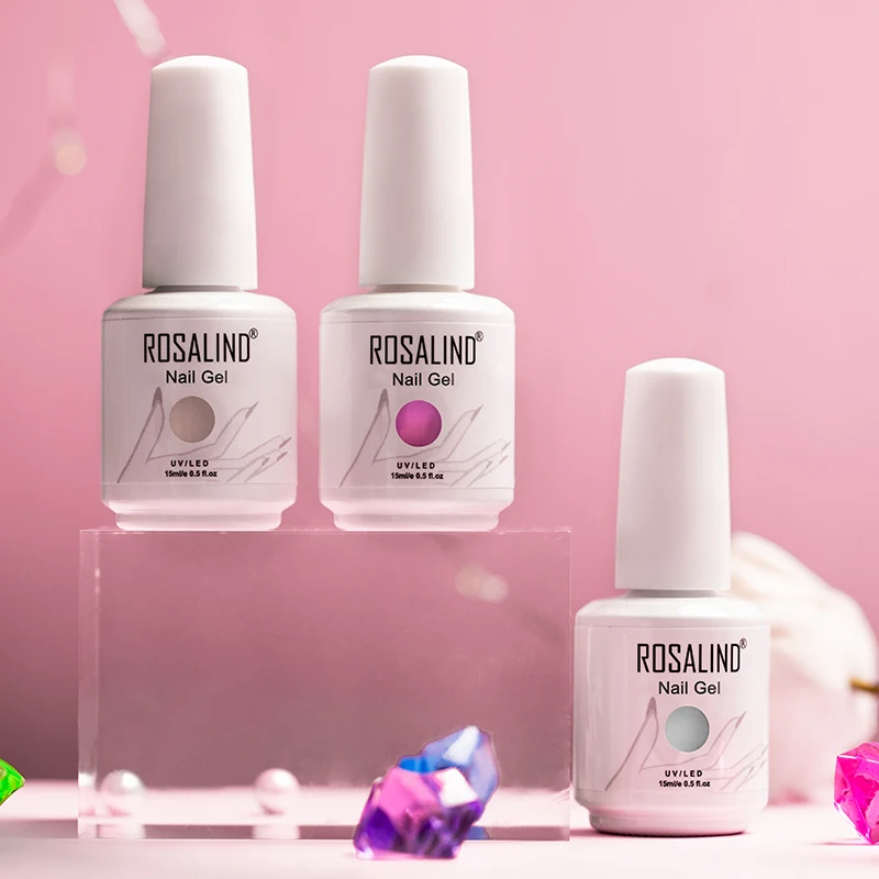 ROSALIND Nail Extension Gel Polish Poly For Art Need Form UV LED Lamp Varnishes Manicure Set | Красота и здоровье