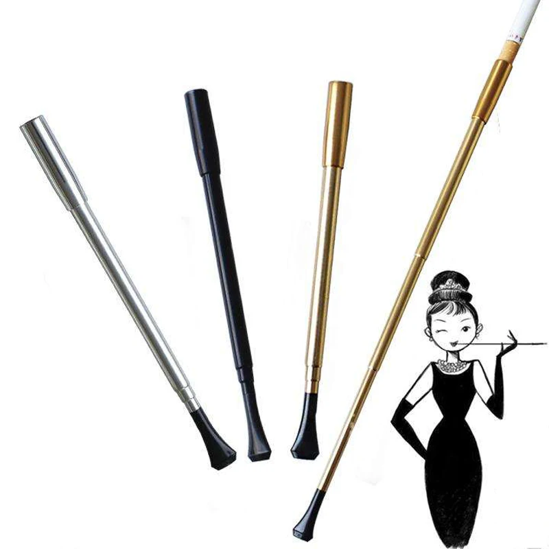 

Lady Cigarette Smoking Pipe Women Cigarette Holder Pipe Retractable Vintage Telescopic Smoking Long Pipe Photographic Props