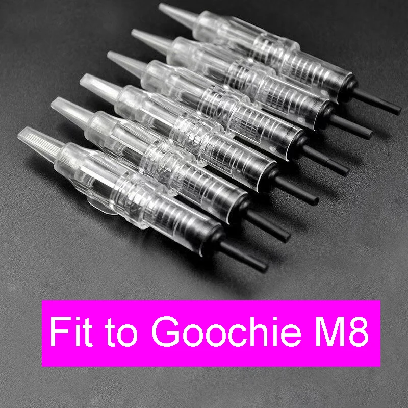 15 шт 1R Goochie m8 Перманентный макияж компактная игла 1RL Для Goochie PMU M8-III ручка для M8-4th, ЭО-стерилизация