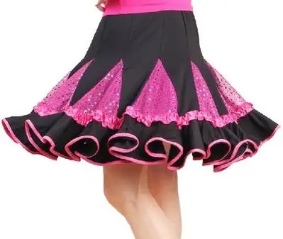 Новая юбка с эластичной резинкой на талии для взрослых одежда латинских танцев