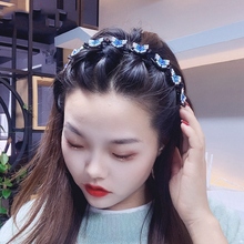 Diadema antideslizante con diamantes de imitación para mujer...