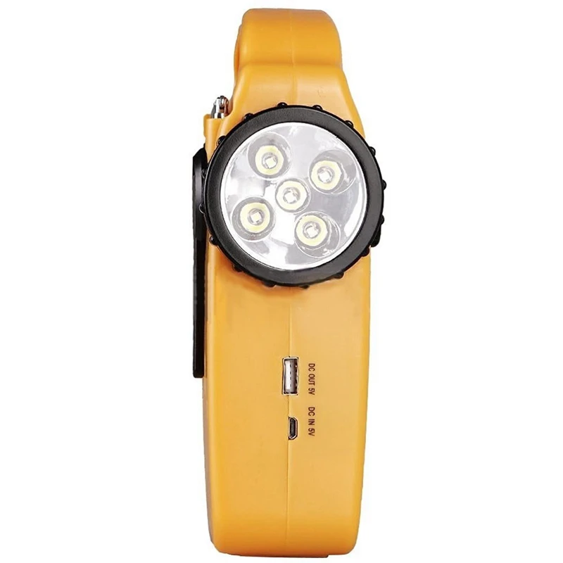 Зарядное устройство для сотового телефона радио светодиодный фонарик сирена