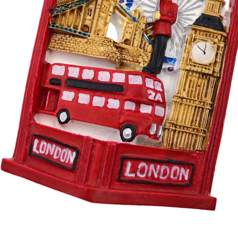 Магнитный сувенир из смолы в виде лондонского пейзажа знаменитый подарок для
