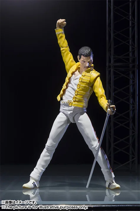 SHF Bandai Queen Freddie Mercury английская рок группа ПВХ фигурка игрушки Фигурки аниме модель