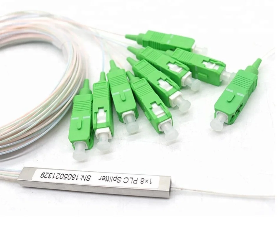 20 шт./лот Gpon Epon волоконно-оптический ПЛК сплиттер 1x8 SC/APC SC/UP Cconnector | Мобильные
